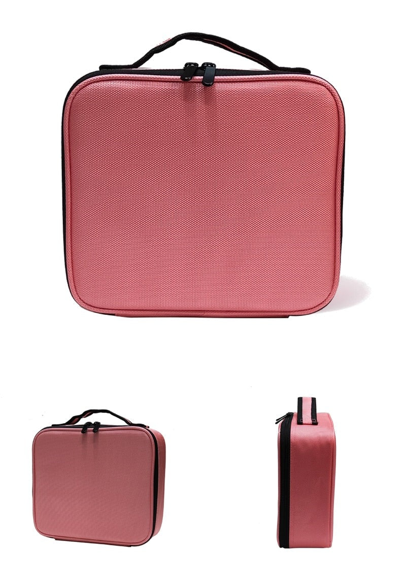 Organisateur de maquillage dur - compartiment ajustable