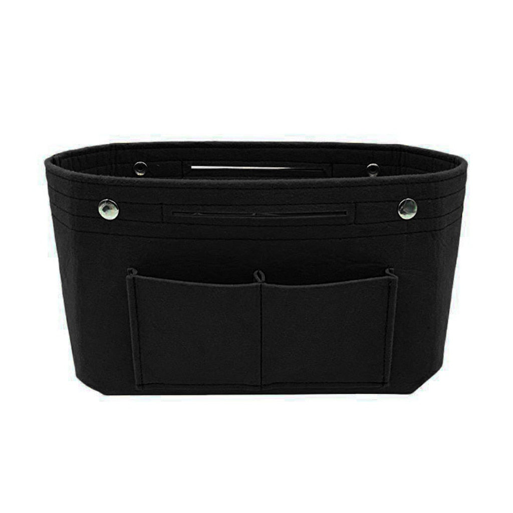 Bag organizer with handles and press stud