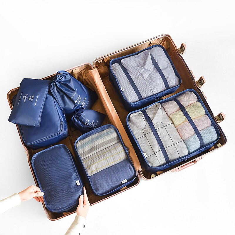 Organisateur de sac pour valise premium - set de 8 pièces