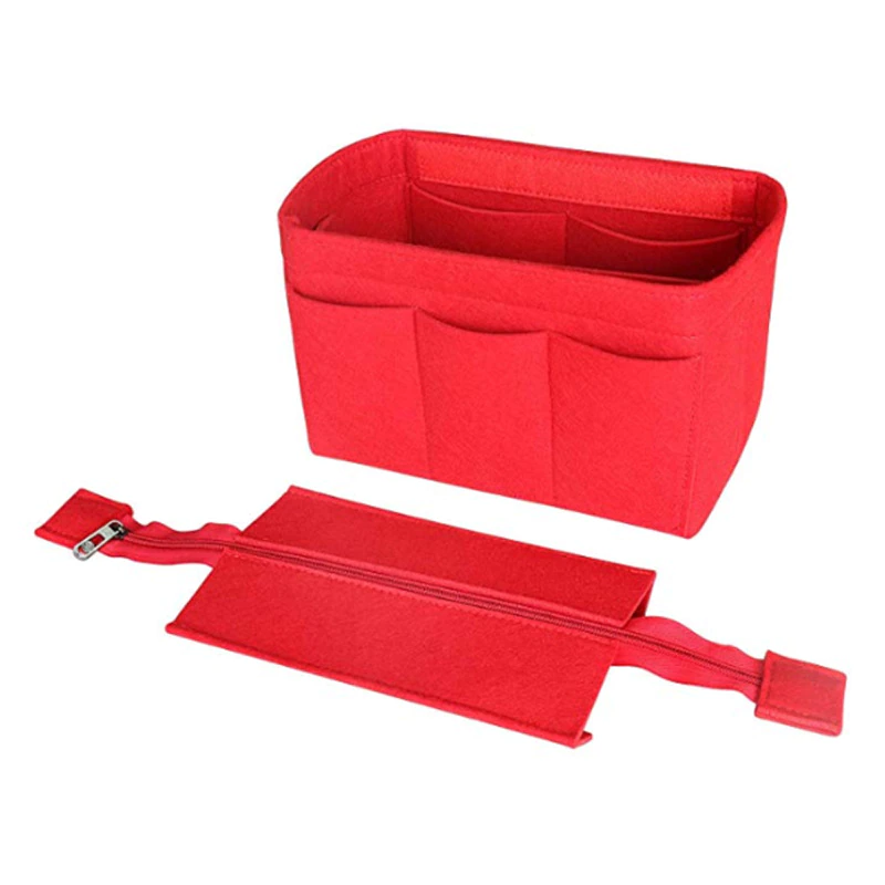 organisateur de sac à main rouge cerise