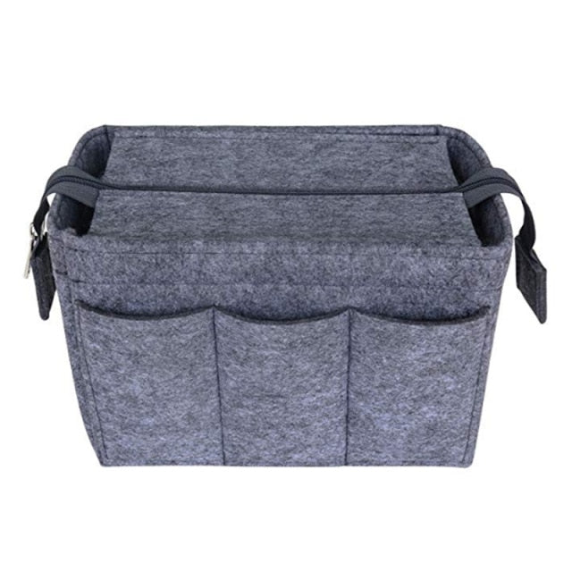 organisateur de sac à main gris