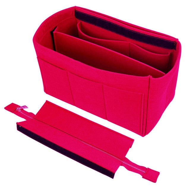 organisateur de sac à main rouge