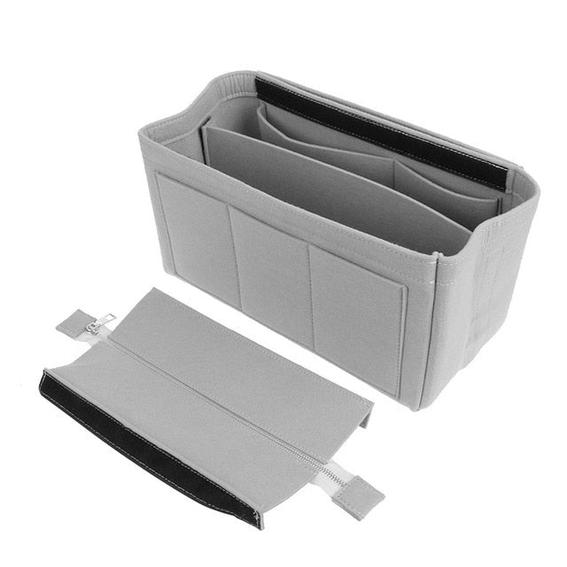 organisateur de sac à main gris
