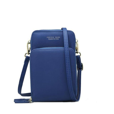 Handbags for Crossbody Phone Bag ladies Wallet Small Soft PU Leather Cell  Purse Mini Shoulder Bag with Strap Card Slots(Blue) - Walmart.com