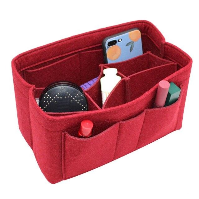 organisateur de sac à main rouge